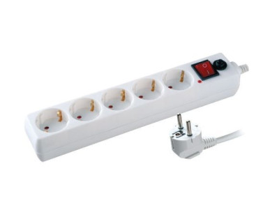 VOLSTEN SPI 5X1,5-Z (Сетевой фильтр, 5 гн. 1,5 м., 10А, 2200 Вт.)