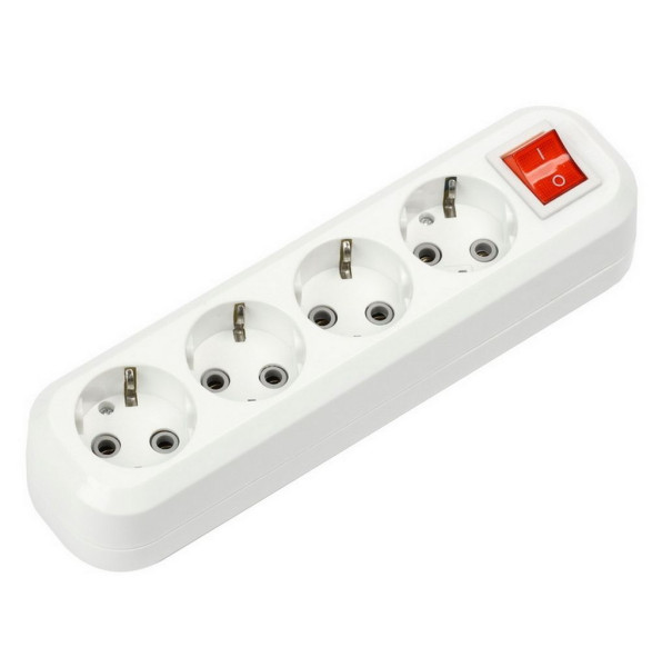 SMARTBUY ( SBE-16-4-00-ZS) колодка 4 гнз. 16а/3,5квт, c /з