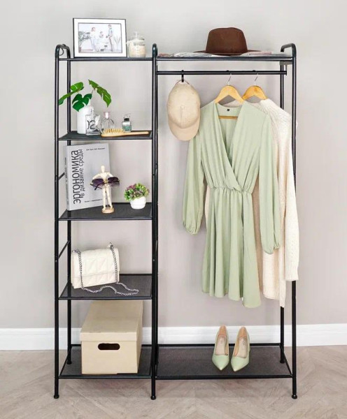 ЗМИ Гардеробная система Валенсия 1 (VALENCIA 1 clothes rack) (Черный) ГСВ1 Ч