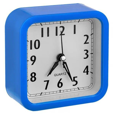 PERFEO (PF_C3167) Quartz часы-будильник "PF-TC-019", квадратные 10*10 см, синие