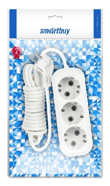 SMARTBUY (SBE-16-3-03-Z) 3 гнз х 3,0 м (16А/3.5кВт, ПВС 3х1.0)