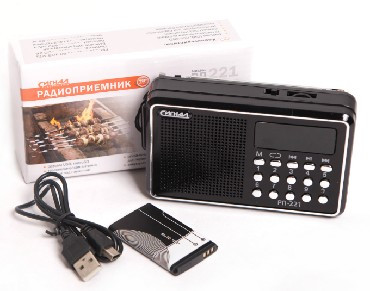 СИГНАЛ РП-221 FM 88-108МГц, акб 400mA/h, USB/microSD, дисплей
