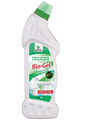 CLEAN&GREEN CG8072 для чистки сантехники Bio-Gel (с активным хлором) 750 мл.