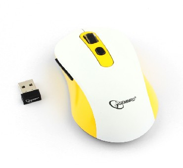 GEMBIRD (17377) MUSW-221-Y, белый/жёлтый
