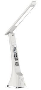 ULTRAFLASH (15178) UF-821 C01 белый (Led, светильник настольный, 7Вт, дисплей,смена цвет.темп, кожа)