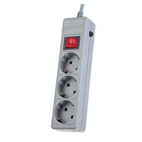 PERFEO (PF_A4665) "POWER+" - 3 роз - 1,8м - серый