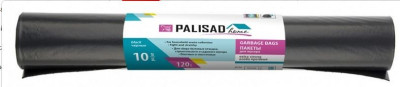 PALISAD Пакеты для мусора 120 л X 10 шт. пвд прочные черные, длинный ролик, HOME 927265
