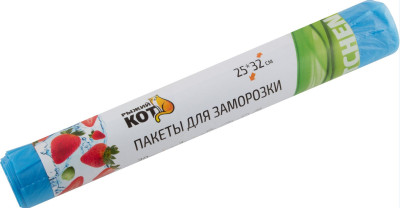 РЫЖИЙ КОТ Пакеты д/заморозки 25*32см, 30шт, ПНД (310983)