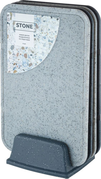 PLAST TEAM PT177512026 Stone на подставке 4шт. 200х120х340мм темный камень