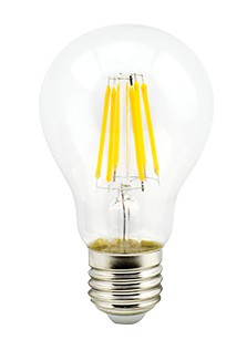 ECOLA N7LW10ELC 10,0W ФИЛАМЕНТ A60 220-240V E27 2700K 360° прозр. нитевидная (RA 80, 100 LM)