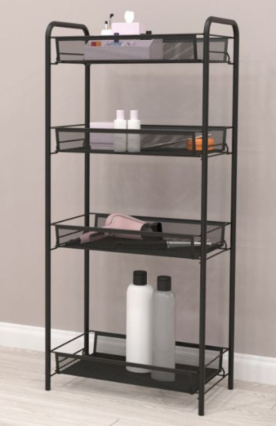 ЗМИ Этажерка "Ладья 24" (LADYA 24 storage rack), черный Э 556 Ч