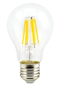 ECOLA N7LV10ELC 10,0W ФИЛАМЕНТ A60 220-240V E27 4000K 360° прозр. нитевидная (RA 80, 100 LM)