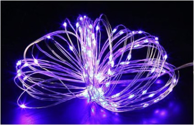 FUNRAY "Нить", SE-STRING-550P, 5м, 50 LED, фиолетовый, 3*АА, серебр. шнур 0,3м,