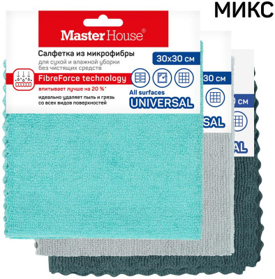 MASTER HOUSE Шведская марка из микрофибры 30х30см 60492