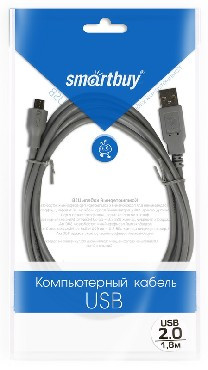 SMARTBUY К740 USB2.0 A--> MICRO B 5P 1.8M