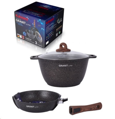 КУКМОР нкп18го Набор а/пр посуды №18 GRANIT ULTRA ORIGINAL