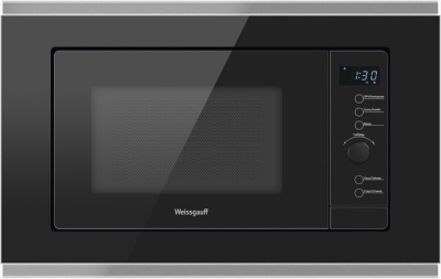 Микроволновая печь встраиваемая Weissgauff HMT-720 BX Grill, черный/нержавеющая сталь