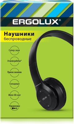 ERGOLUX (15355) ELX-BTHP01-C02 , черный