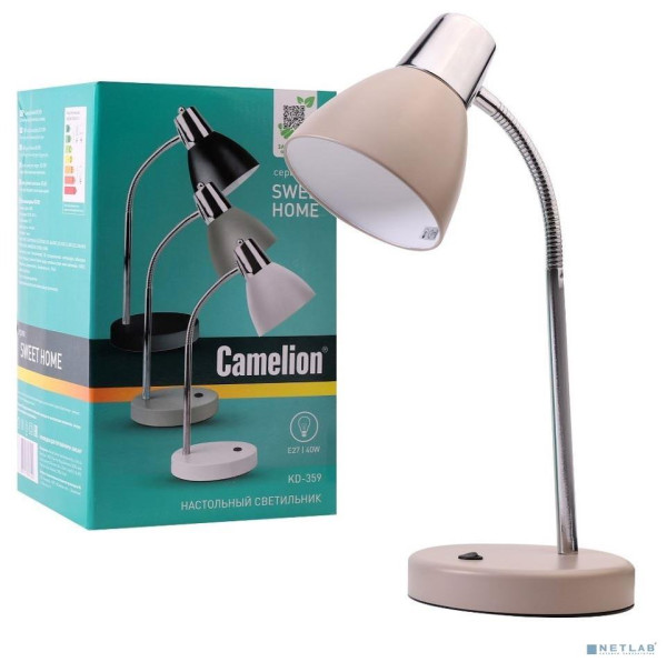 CAMELION (15186) KD-359 C26 тауп (Светильник настольный,230V 40W E27)