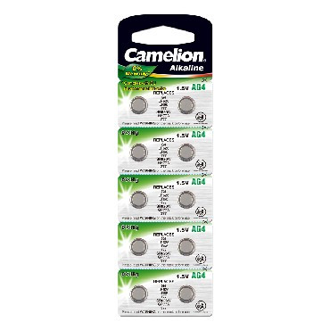 CAMELION (12812) G 4 BL-10 Mercury Free (AG4-BP10(0%Hg), 377A/LR626/177 батарейка для часов)