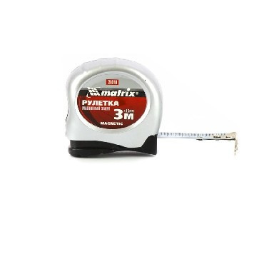 MATRIX Рулетка Magnetic, 3 м х 16 мм, магнитный зацеп 31010