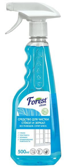 FOREST CLEAN Средство для чистки стёкол и зеркал 500 мл