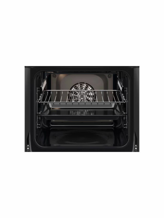 Встраиваемый духовой шкаф Electrolux EOF5F50BV, Электрический духовой шкаф с конвекцией, приготовление на пару, объем 65 л, 8 режимов, очистка каталитическая, 2 стекла в дверце, направляющие проволочные + телескопические (1 уровень)белый