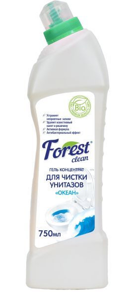 FOREST CLEAN Гель-концентрат для чистки унитазов "Океан" 750 мл