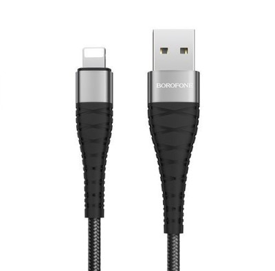 BOROFONE BX32 "Munificent" USB-8 Pin 2.4A 1M черный