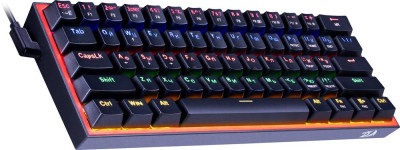 REDRAGON (72594) Механическая клавиатура Fizz RU,Rainbow,красные свитчи