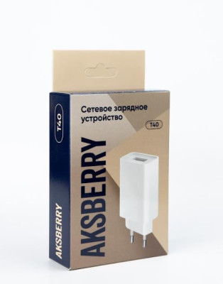 AKSBERRY (6900221560014) T40 1USB 24A + Type C (белый)