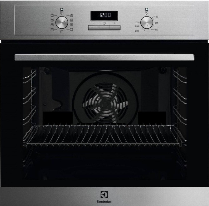 Встраиваемый электрический духовой шкаф Electrolux EOF3H40BK, 65 л, 250 °C, конвекция, гриль, разморозка, класс A