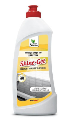 CLEAN&GREEN CG8076 Моющее средство для кухни "Shine-Gel" (антижир, гель) 500 мл.