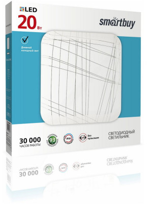 SMARTBUY (SBL-Line-20-W-6K) белый 20W Line