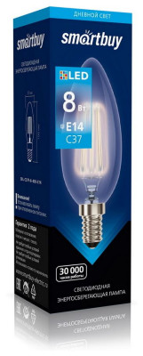 SMARTBUY (SBL-C37F-8-40K-E14) FIL C37-8W00/E14