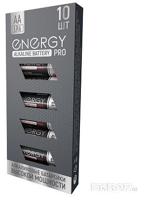 ENERGY Батарейка алкалиновая Energy Pro LR6/16S (АА) 104978