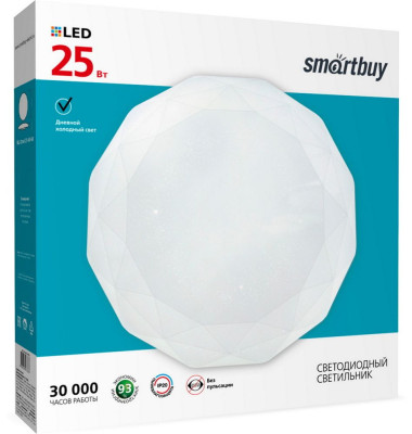 SMARTBUY (SBL-Dmd-25-W-6K) белый 25W Diamond