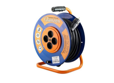 GLANZEN EB-50-010, на катушке, с/з, 4 роз - 50м