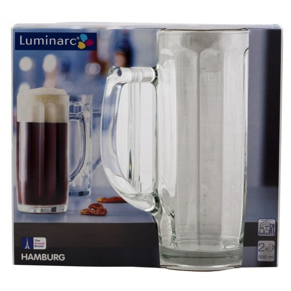 LUMINARC ГАМБУРГ наб. кружек для пива 2 шт 500 мл (H5072)