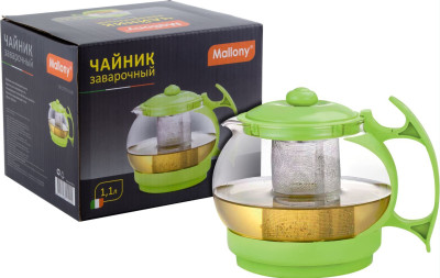 MALLONY Чайник заварочный, DECOTTO -1100, 1,1л (910113)