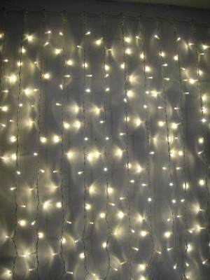 КОСМОС KOC_CUR-V21 Бахрома 1,8x0,5м белый 1/2/3/5/3/2 48LED