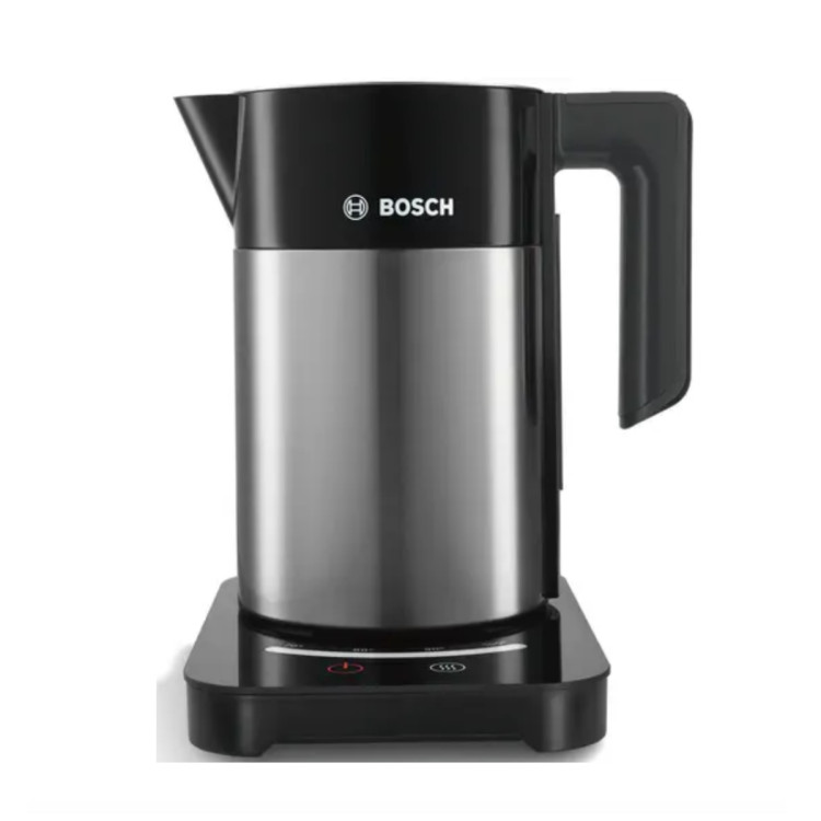 Чайник электрический Bosch TWK7203 1.7л. 2200Вт черный/серебристый корпус: металл/пластик