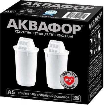 АКВАФОР A5 для кувшинов ресурс: 350л (упак.: 2шт)