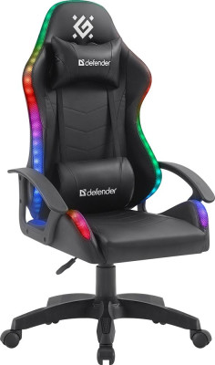 DEFENDER (64045) Factor X RGB,Черный,класс 2,PU Черный