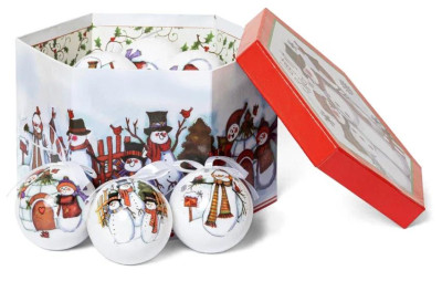 WINTER GLADE Набор ёлочных шаров папье-маше, 14 шт. 7514G020