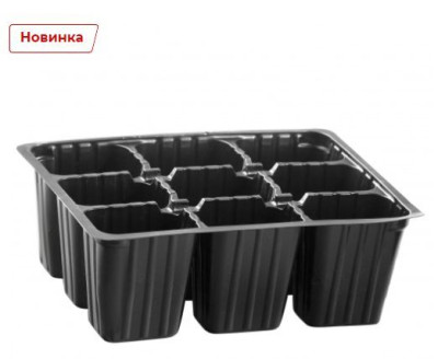 RUSSIA Кассета для рассады, 520х310х60 мм, 28 ячеек, полистирол 64312