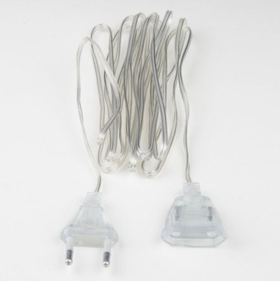 UNIEL UL-00007299 UCX-Y25/10W-200 CLEAR Удлинитель для подключения гирлянд 2м