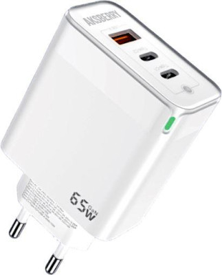 AKSBERRY (6974929200114) T50 USBC+USBC+ USBA QC3.0 65w (белый)