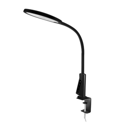 CAMELION KD-837 C02 черный (LED Свет-к наст.,на струбц., 7Вт,230В,450лм,сенс.рег.ярк и цвет.темп,USB-5В,1А )
