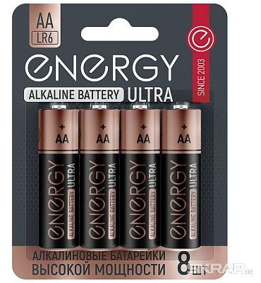 ENERGY Батарейка алкалиновая Energy Ultra LR6/8B (АА) 104980